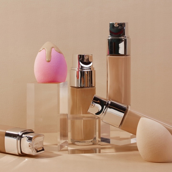 GĄBKA BLENDER DO MAKIJAŻU RÓŻOWA 2SZT MAKE-UP