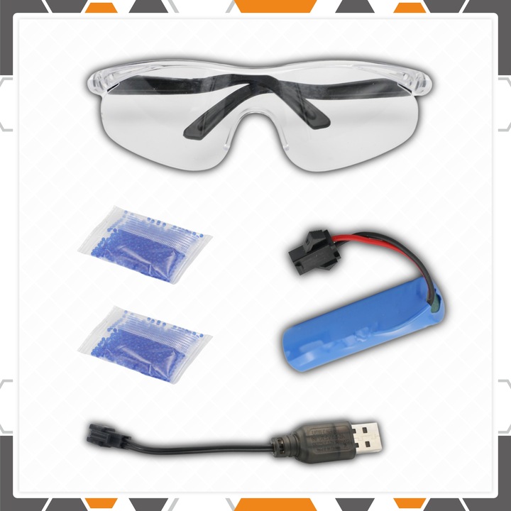 PISTOLET NA KULKI ŻELOWE AUTOMATYCZNY KARABIN DUŻY + GRATIS 3000 KULEK