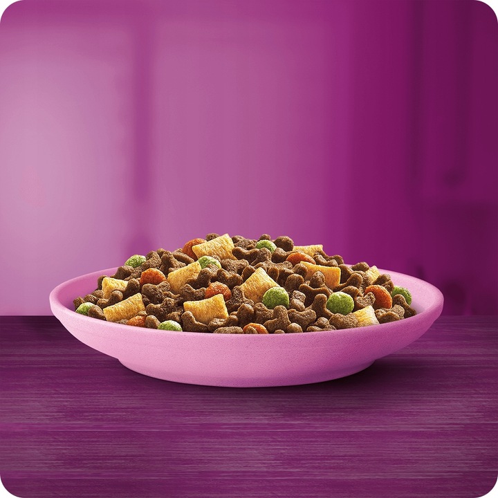 SUCHA KARMA WHISKAS JUNIOR Z PYSZNYM KURCZAKIEM 14KG