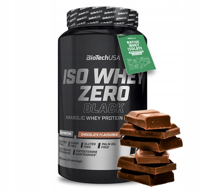 BioTech Iso Whey Zero Black Białko 908g Czekolada