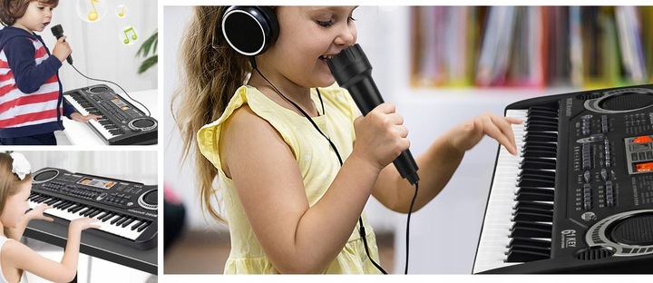 KEYBOARD PIANINKO ORGANY ORGANKI PIANINO ELEKTRONICZNE DLA DZIECI +MIKROFON