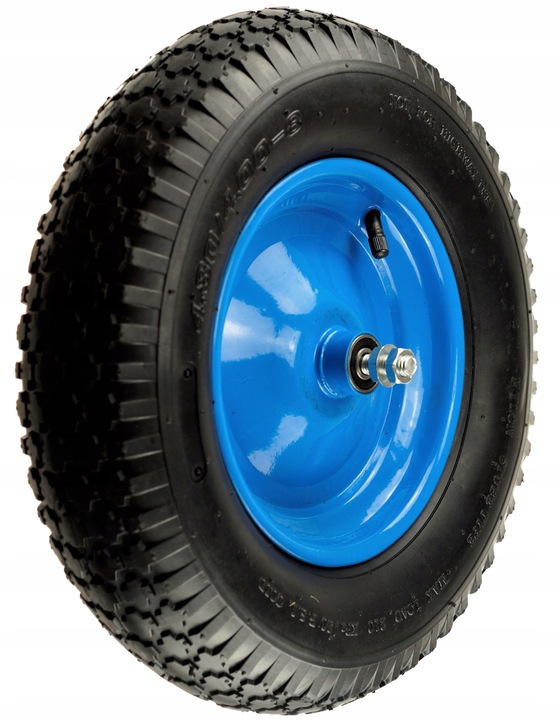 KOŁO KÓŁKO DO TACZEK 4.00-8 2PR SUPER MOCNE + ośka