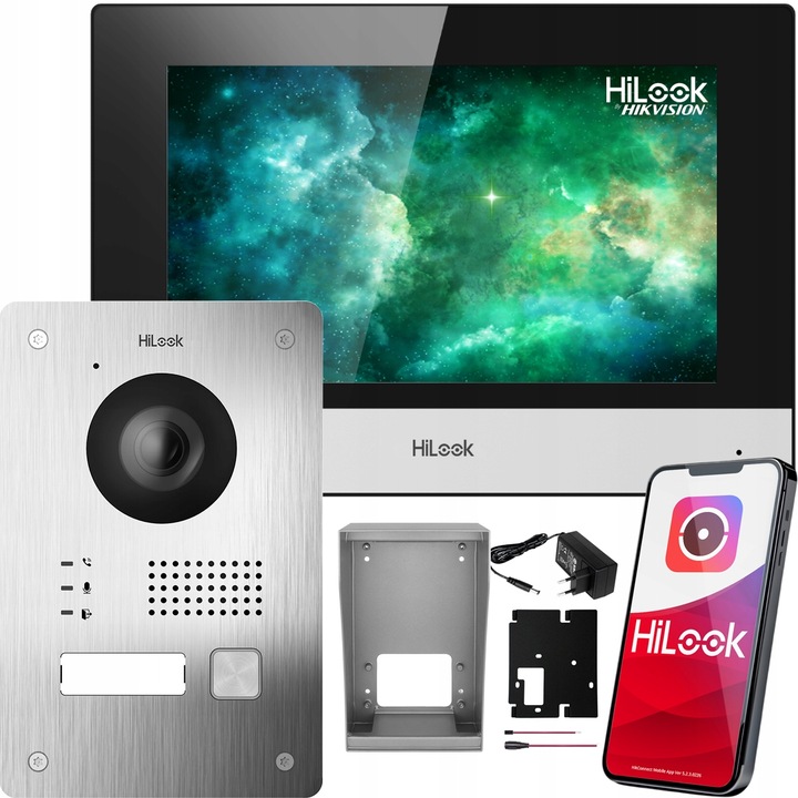 Wideodomofon WiFi HiLook by Hikvision HD-VIS-02 2-żyłowy Aplikacja