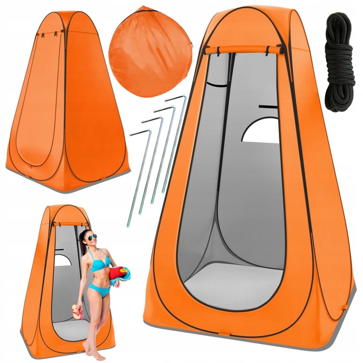 3W1 Namiot Plażowy Przebieralnia Toaleta WC Kabina Prysznic Kempingowy 185c