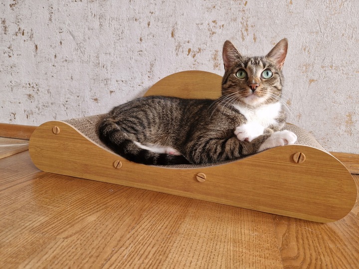 Drapak Dla Kota Sofa Łóżko Legowisko Karton Do Drapania Kanapa Kotka 60 cm