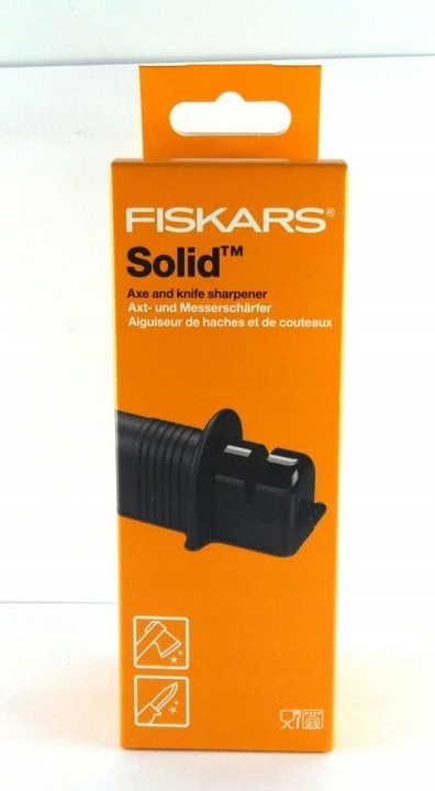 FISKARS SOLID MOCNA OSTRZAŁKA DO NOŻY NOŻA I SIEKIER 1026797 SOLIDNA CZARNA