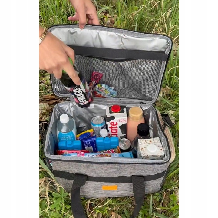 Torba Termiczna Plażowa Turystyczna na Jedzenie Izolacyjna Piknikowa 20l