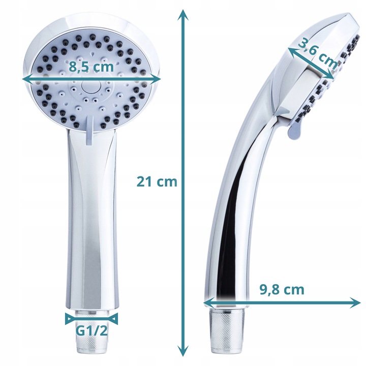Słuchawka 5 funkcji do wanny prysznica delikatna SOTBE TVA LARK-SOHE-2