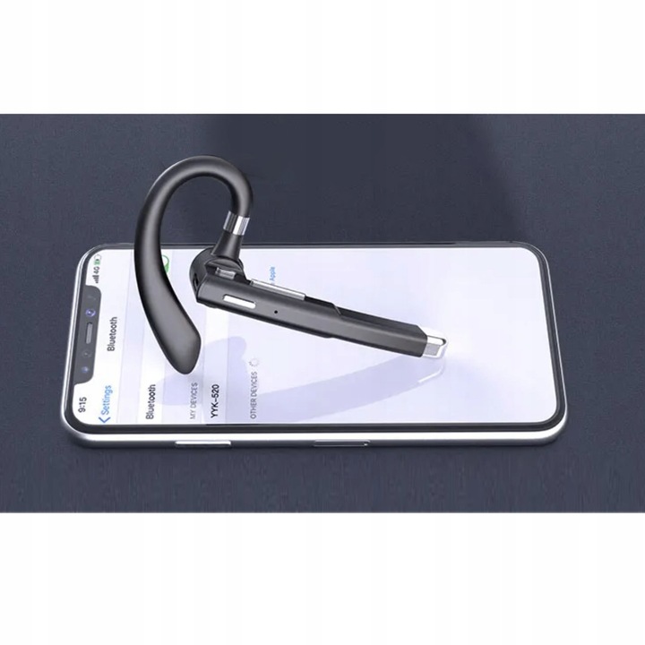 SŁUCHAWKA BLUETOOTH BEZPRZEWODOWA PRO DO TELEFONU POWERBANK CZYSTY DŹWIĘK