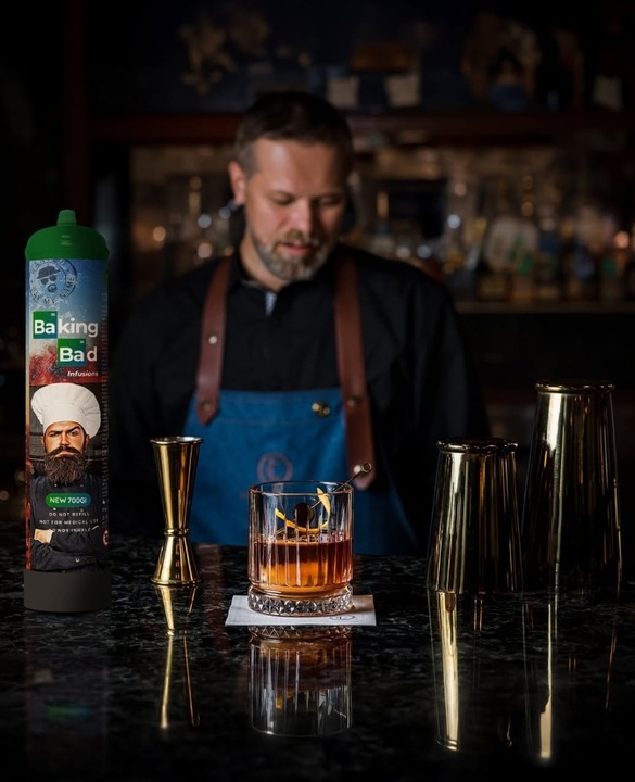 N2O Nitro BAKING BAD 700g Podtlenek azotu cracker GAZ balony cream charger