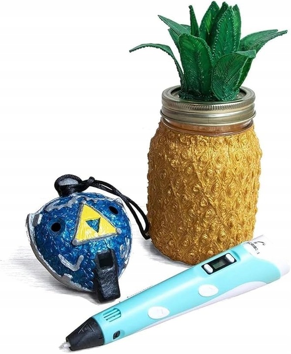 DŁUGOPIS 3D MAGICZNA DRUKARKA PEN DLA DZIECI FILAMENT ZESTAW 21 KOLOR 109 M