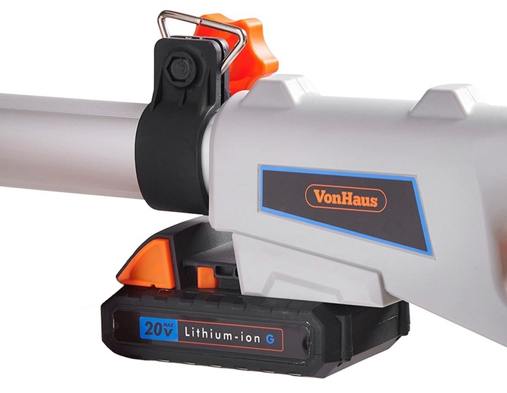 Akumulatorowe nożyce do żywopłotu na wysięgniku VonHaus 240cm 20V 1,5Ah