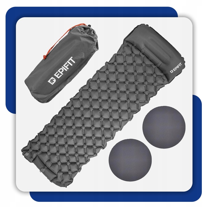 Materac Samopompujący Jednoosobowy Pojedynczy do Spania Pod Namiot 190x60cm