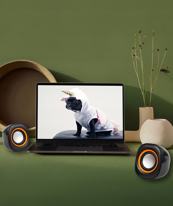 GŁOŚNIKI KOMPUTEROWE DO KOMPUTERA PC LAPTOPA USB MP3 MINI JACK 3.5 mm