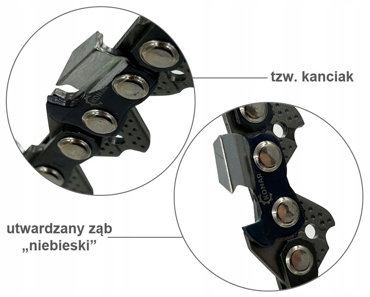 ŁAŃCUCH KONAR 325 1,5mm 64 ogniwa WZMACNIANY