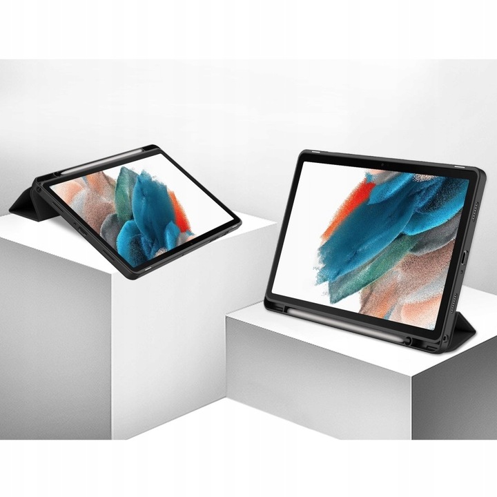 ETUI Z KLAPKĄ OBUDOWA POKROWIEC CASE FUTERAŁ DO SAMSUNG GALAXY TAB A9+ PLUS