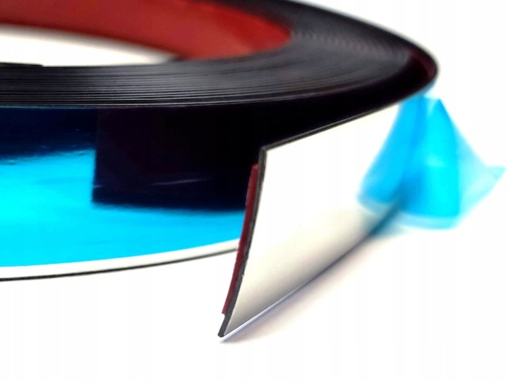 GRATISY# Listwa dekoracyjna ozdobna płaska CHROM 21mm 10m