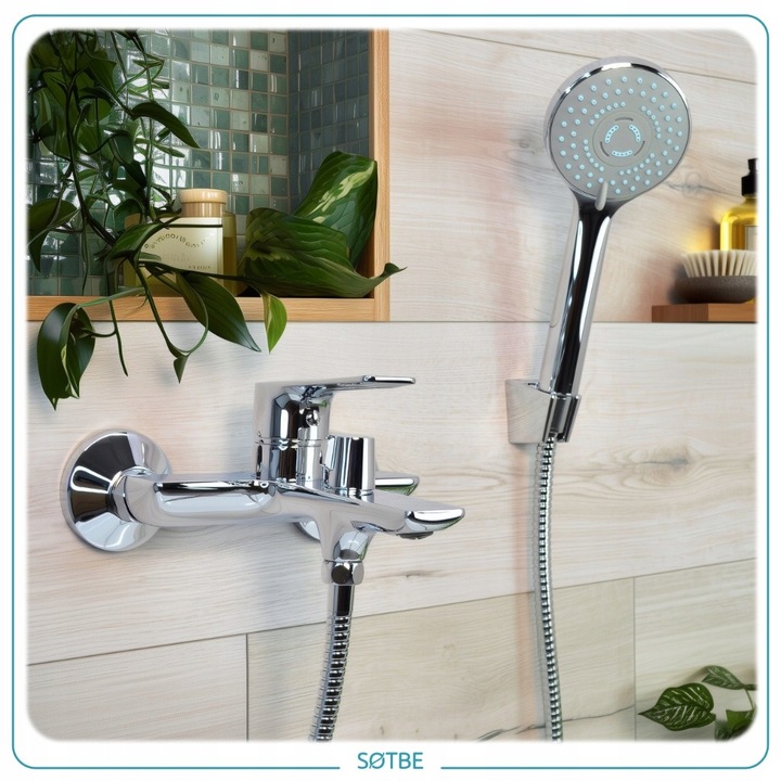 Wannowe baterie ścienne Kran do wanny ceramiczny przełącznik SOTBE NEA-BWO