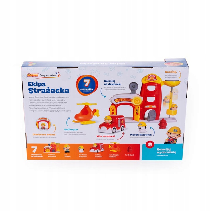 Zabawka interaktywna Remiza Ekipa strażacka Dumel