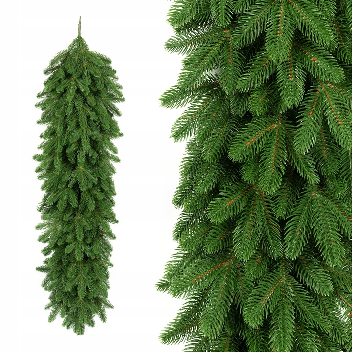 Wianek Świąteczny 100% PE ŚWIERK 3D REAL TREE 60cm Naturalny wygląd KOMINEK