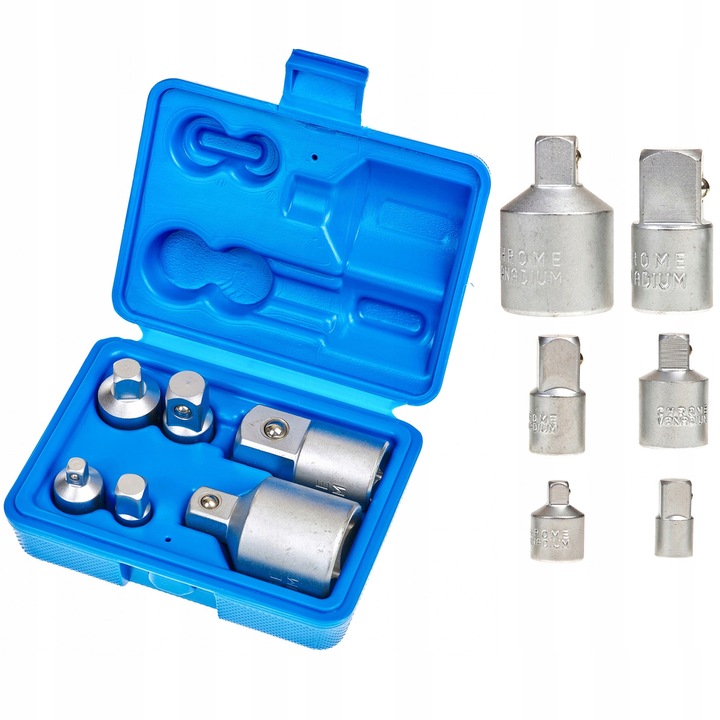 REDUKCJE ADAPTERY REDUKCYJNE 1/2 1/4 3/8 3/4 6 SZTUK ADAPTERY CRMO