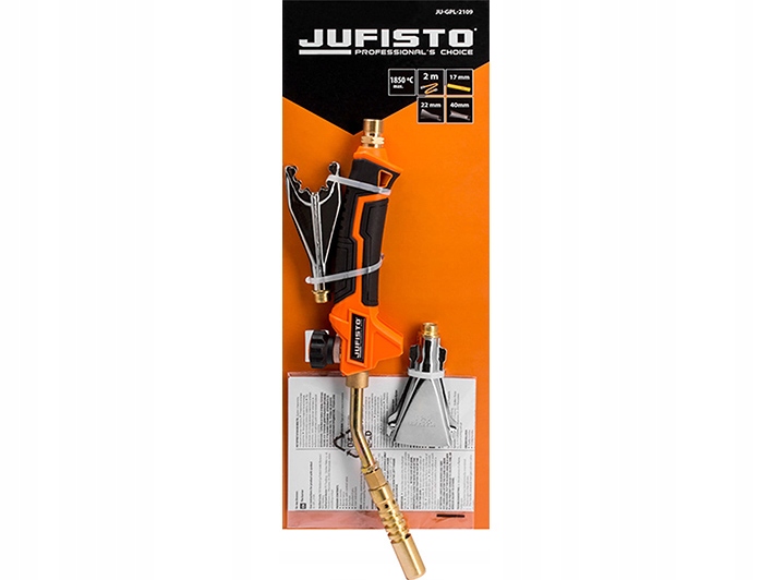 WAART Palnik UNIWERSALNY do lutowania MIEDZI + 3 DYSZE 17-40 mm, wąż 2 m