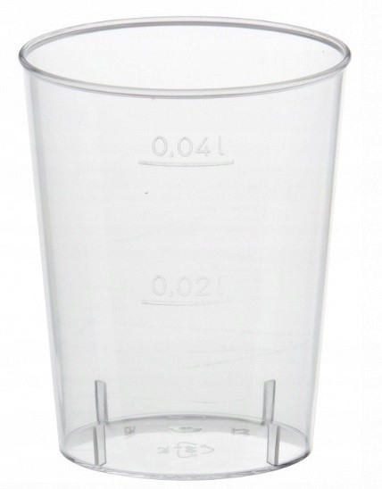 KIELISZEK KIELISZKI DO WÓDKI SHOTÓW LEKÓW PLASTIKOWE SHOT MOCNE 40ML 50