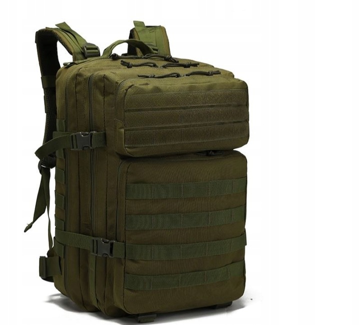 DUŻY PLECAK WOJSKOWY PODRÓŻNY TURYSTYCZNY TAKTYCZNY MILITARNY 45L + FLAGA