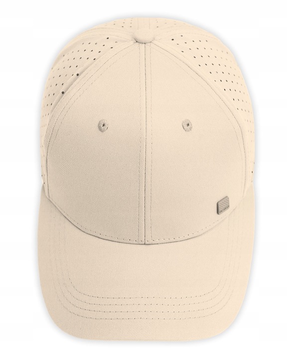 CZAPKA z Daszkiem Bejsbolówka Oddychająca Głęboka JASNOBEŻOWA Pako Jeans