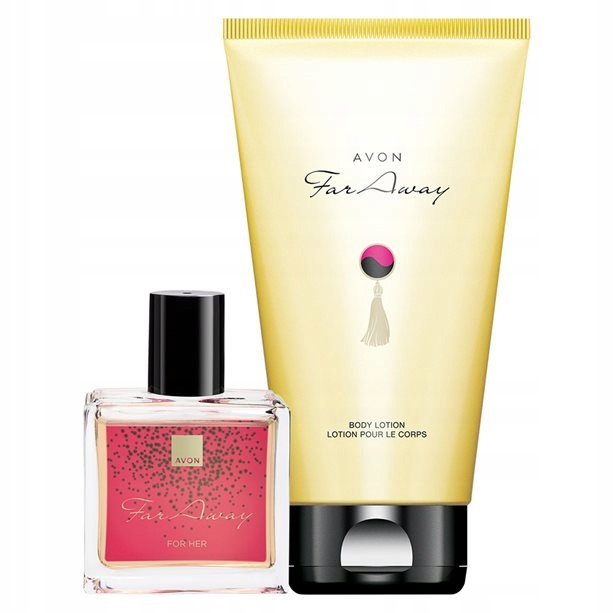 AVON Zestaw kosmetyków Far Away _ Woda 30ml + Balsam 150ml