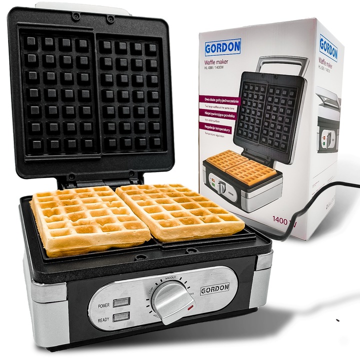 Gofrownica 1400W MOCNA+ Przepis na Chrupiące Gofry