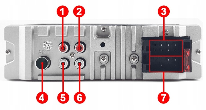 RADIO SAMOCHODOWE 1DIN USB SD MIKROFON BLUETOOTH