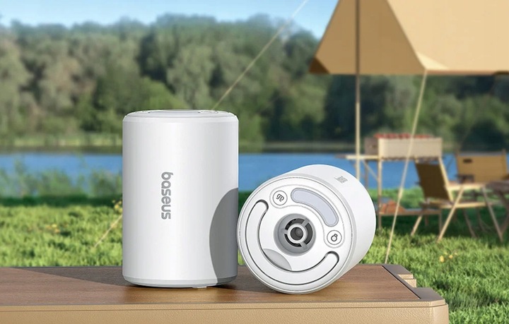 Baseus Pompka Elektryczna Bezprzewodowa Do Materacy Kółek Dmuchańce Latarka