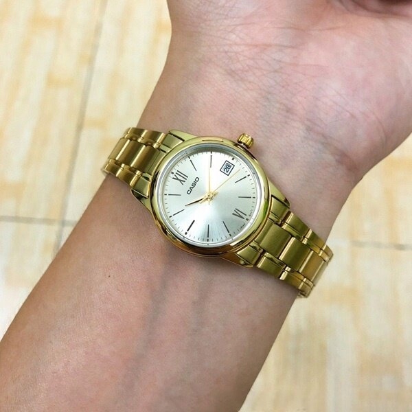 ZEGAREK DAMSKI CASIO LTP-V002G-9B3 + BOX +GRAWER