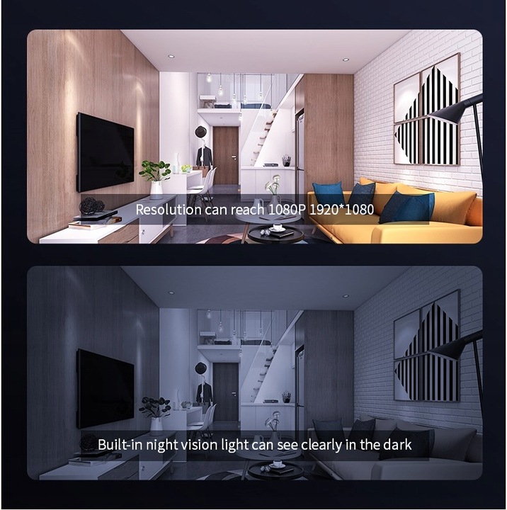 UKRYTA KAMERA ZEGAR WIFI PODGLĄD NA ŻYWO DETEKCJA NAGRYWANIE W NOCY MK203