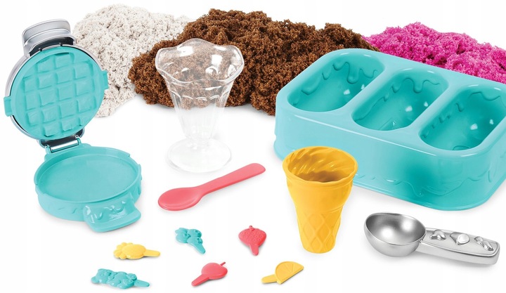 KINETIC SAND LODOWE PRZYSMAKI LODZIARNIA PACHNĄCY 3 KOLORY ZAPACHOWE
