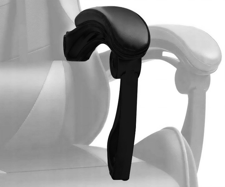 FOTEL gamingowy z MASAŻEM pleców KOMPUTEROWY OBROTOWY dla gracza +PODNÓŻEK!