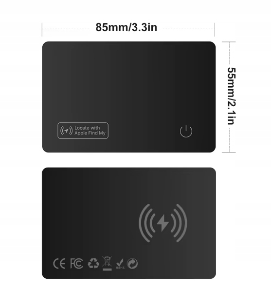 LOKALIZATOR PORTFELA KARTA GPS MINI DŹWIĘKOWY BLUETOOTH FIND MY TAG TRACKER