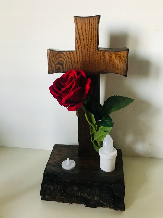 STROIKI na CMENTARZ STROIK na GRÓB drewniany KRZYŻ