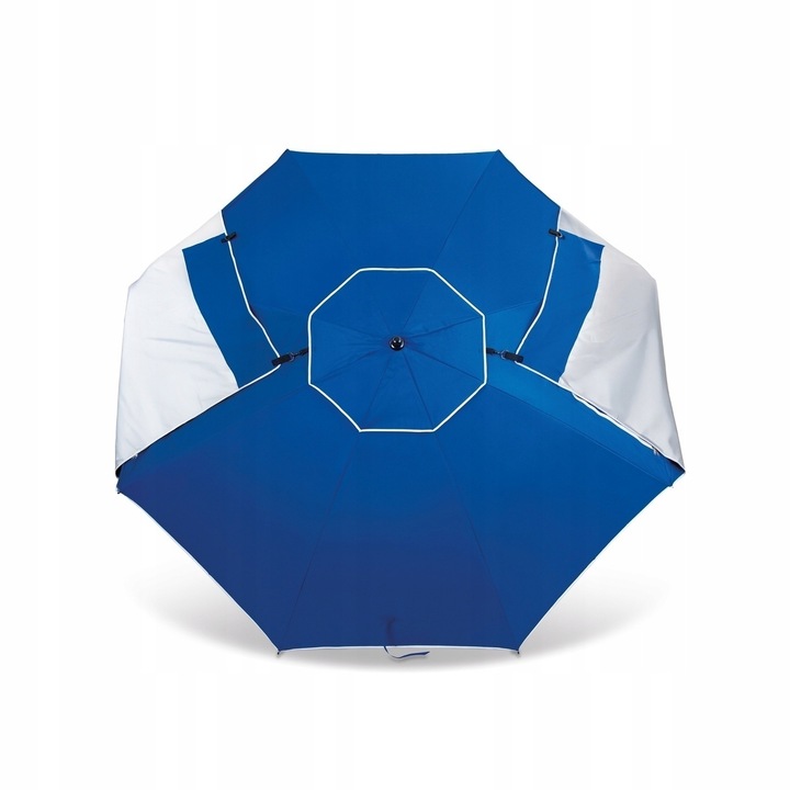 PARASOL PLAŻOWY Ogrodowy z POKROWCEM Niebieski DUŻY Tadar Deluxe XL 240 cm