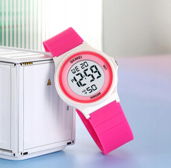 Zegarek dziecięcy SKMEI elektroniczny sportowy stoper alarm data