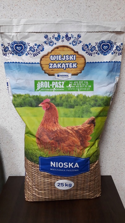 Pasza kura nioska TASOMIX Sypka 25 kg karma dla niosek WIEJSKI ZAKĄTEK