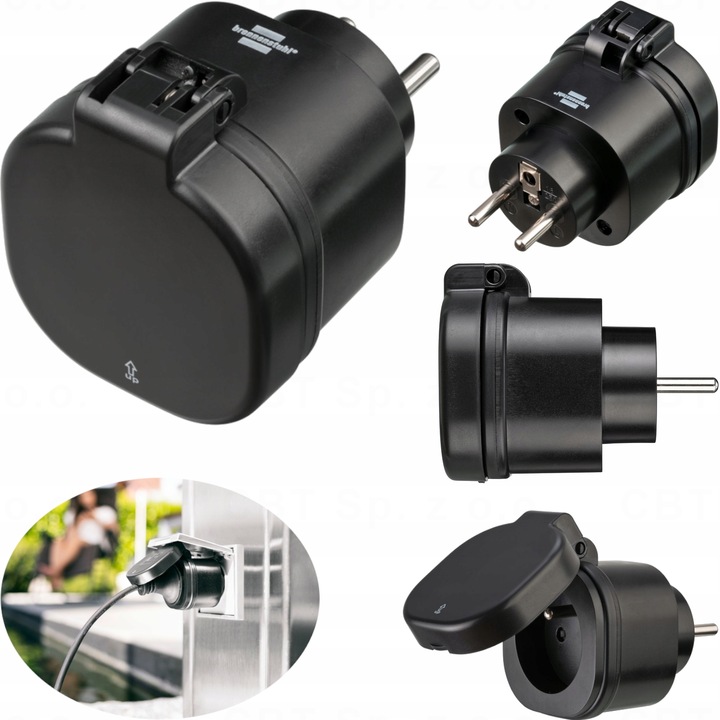 GNIAZDO ELEKTRYCZNE WIFI INTELIGENTNE SMART HOME IP44 WTYCZKA ZEWNĘTRZNA