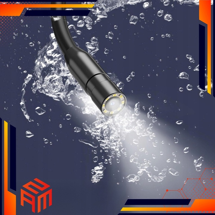 Kamera Endoskopowa Inspekcyjna 1080p 5m Bezprzewodowa Przemysłowa Zestaw