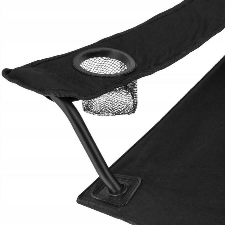 Krzesło Turystyczne Plażowe Ogrodowe Z Oparciem Kempingowe + Pokrowiec