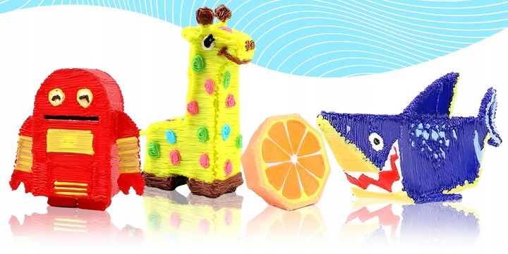 DŁUGOPIS 3D DRUKARKA MAGICZNY DŁUGOPIS 3D+ WKŁADY 460 METRÓW+ MATA OCHRONNA