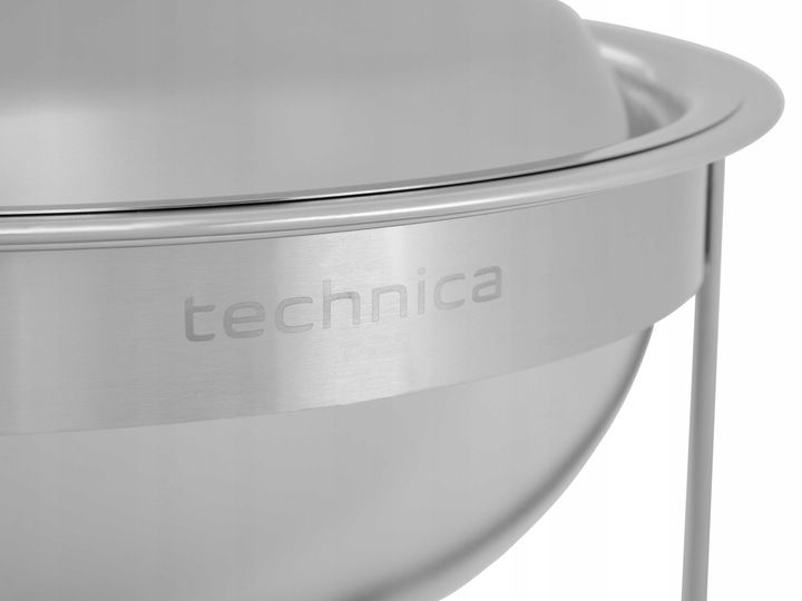 Podgrzewacz gastronomiczny na pastę okrągły 4 L stalowa pokrywa TECHNICA