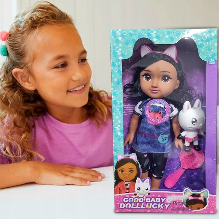 Koci Domek Gabi Dużą Interaktywna Lalka Gabby 35 cm Dla Dzieci Prezent XL