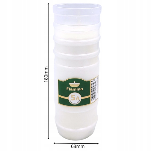 Wkłady Parafinowe do Zniczy Całoroczne Znicze 5 Dni 120h 12 szt