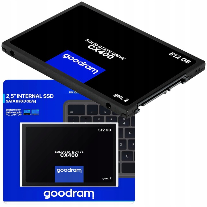 Dysk SSD Goodram CX400 Gen. 2 512GB 2,5" SATA III